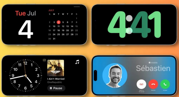 辰溪苹果手机维修分享iOS17横屏充电待机显示有什么好处 