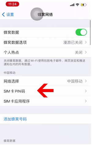 辰溪苹果14维修网分享如何给iPhone14的SIM卡设置密码 