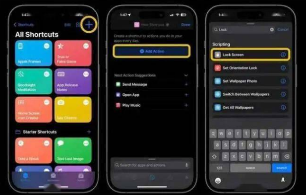 辰溪苹果14锁屏维修店分享iPhone14升级iOS16.4后如何创建锁屏快捷方式 