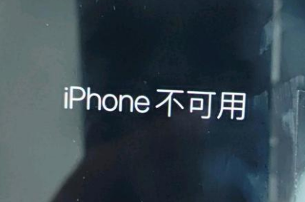 辰溪苹果服务网点分享锁屏界面显示“iPhone 不可用”如何解决 