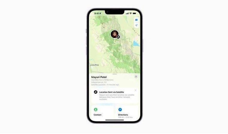 辰溪苹果14维修分享iPhone14系列中 FindMy功能通过卫星分享位置方法教程 